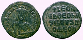 BYZANTINE.Leo VI.886-912 AD, AE Follis, Constantinople mint.

Condition: Very Fine

Weight: 7.10 gr
Diameter: 27 mm