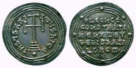 Leo V and Constantine. 813-820 AD. AR Miliaresion . Constantinople mint.

Condition: Very Fine

Weight: 2.80 gr
Diameter: 25 mm