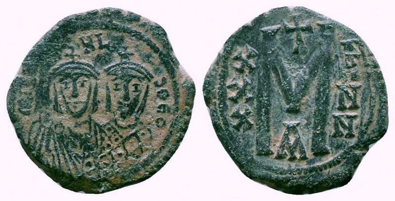 Michael II and Theophilus. 820-829 AD, AE Follis. Constantinople mint.

Conditio...