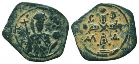 BYZANTINE.Alexius I, 1081-1118 AD. AE follis, Thessalonica mint.

Condition: Very Fine

Weight: 2.50 gr
Diameter: 23 mm