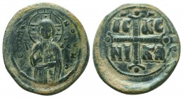 BYZANTINE.Michael IV.1034-1041 AD, Class C Follis.

Condition: Very Fine

Weight: 10.00 gr
Diameter: 31 mm