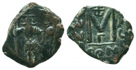 BYZANTINE.Constans II and Son.641-668 AD, AE Follis, Constantinople mint.


Condition: Very Fine

Weight: 6.30 gr
Diameter: 24 mm