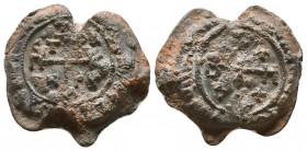 Byzantine seal of  Beser / Baanes (?), patrikios and strategos (7th cent.)

Condition: Very Fine

Weight: 20.70 gr
Diameter: 30 mm