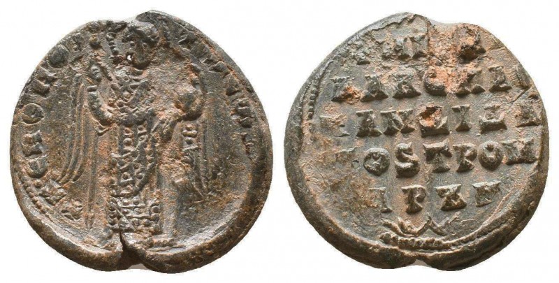 Byzantine lead seal of Michael imperial spatharokandidatos and tourmarches (11th...