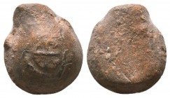 BYZANTINE SEALS. Uncertain (Circa 9th - 11th century).

Condition: Very Fine

Weight: 20.00 gr
Diameter: 22 mm