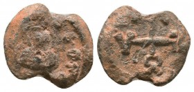 BYZANTINE SEALS. Ioannes? (Circa 9th - 11th century).

Condition: Very Fine

Weight: 8.20 gr
Diameter: 22 mm