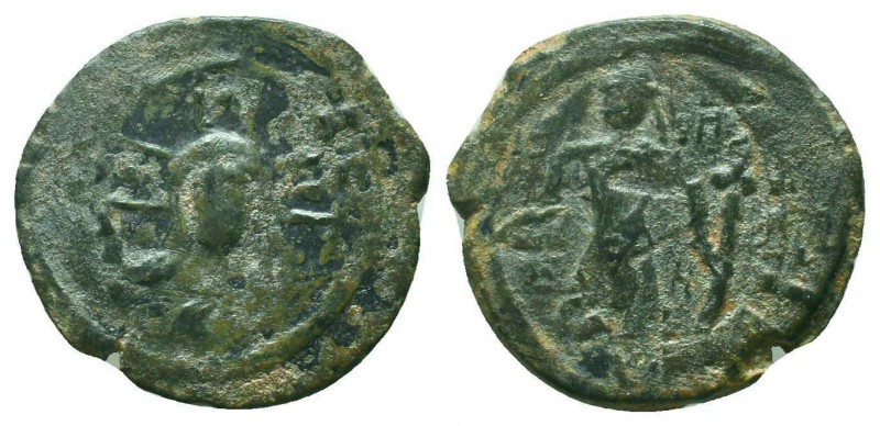 CRUSADERS. Baldwin II. 1108-1118 AD.AE Follis. Edessa mint.RARE COIN

Condition:...