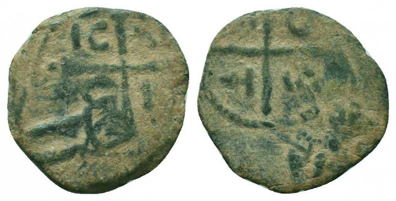CRUSADERS.Tancred, 1112-1119 AD.AE Follis. Very RARE overstruck

Condition: Very...