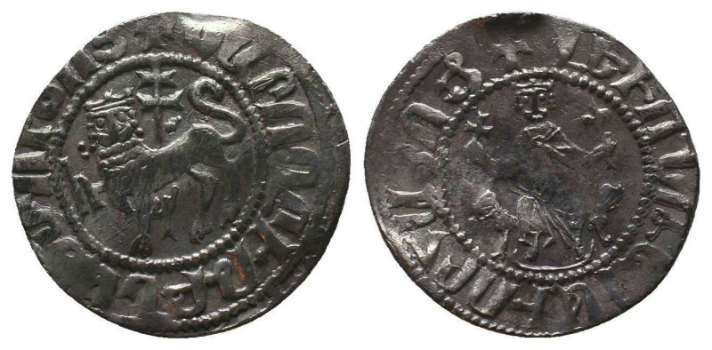 ARMENIA.Levon I.1198-1219 AD.AR Half DoubleTram.Sis mint.RARE

Condition: Very F...
