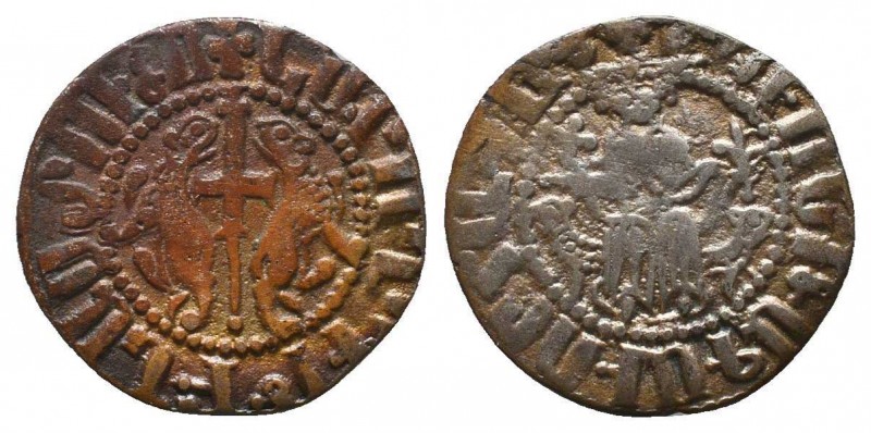 ARMENIA.Levon I.1198-1219 AD.AR Tram.Sis mint.

Condition: Very Fine

Weight: 2....
