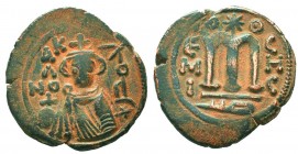 ARAB-BYZANTINE. Circa 685-705 AD. Æ Fals 

Condition: Very Fine

Weight: 4.20 gr
Diameter: 21 mm