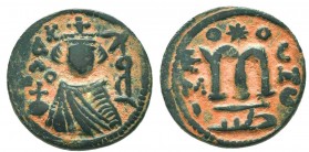 ARAB-BYZANTINE. Circa 685-705 AD. Æ Fals 

Condition: Very Fine

Weight: 4.20 gr
Diameter: 18 mm