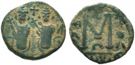 ARAB-BYZANTINE. Circa 685-705 AD. Æ Fals 

Condition: Very Fine

Weight: 3.70 gr
Diameter: 18 mm