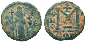 ARAB-BYZANTINE. Circa 685-705 AD. Æ Fals 

Condition: Very Fine

Weight: 3.80 gr
Diameter: 18 mm