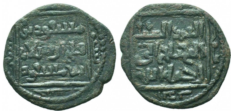 SELJUQ of RUM.Masud Malik of Ankara, 584-600 AH AD.Ankara mint, 595 AH.AE fals. ...