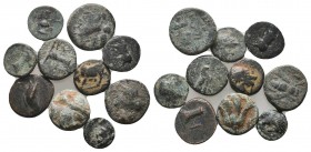Ancient Roman Lot of 10 Greek Coins

Condition: Very Fine

Weight: gr
Diameter: mm