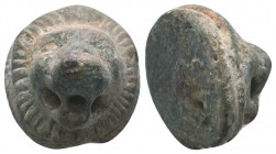 Ancient Roman bronze Lion Applique, 1st - 2nd Century A.D

Condition: Very Fine

Weight: 26.40 gr
Diameter: 22 mm