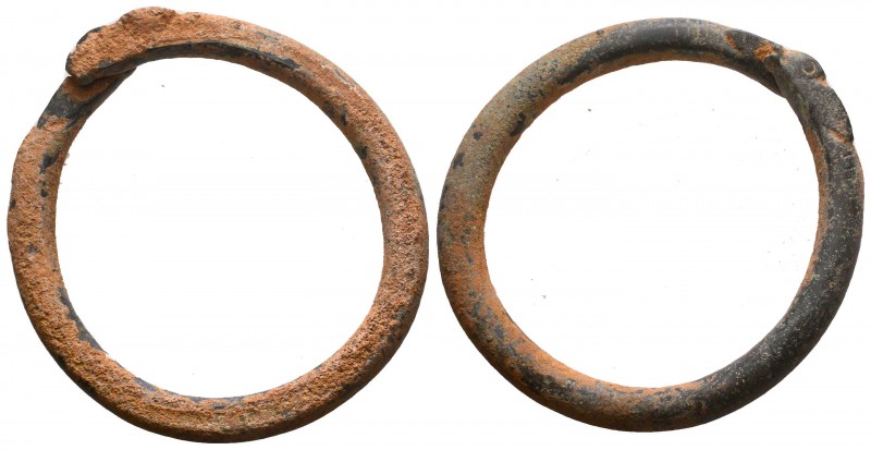 Ancient Roman bronze Serpent Bracelet, 1st - 2nd Century A.D

Condition: Very Fi...