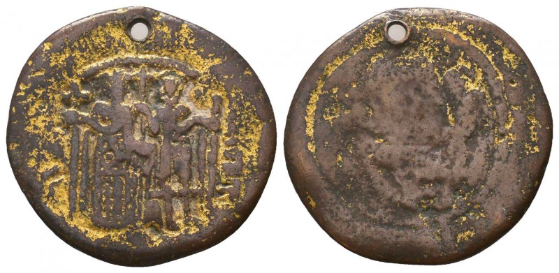 Byzantine Empire, Gold Plated Medallion, Circa 5th-7th Century AD.

Condition: V...