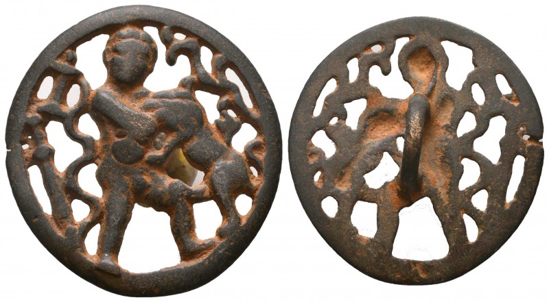 Byzantine Empire, Openwork Decorated Bronze Object, Circa 5th-7th Century AD.

C...