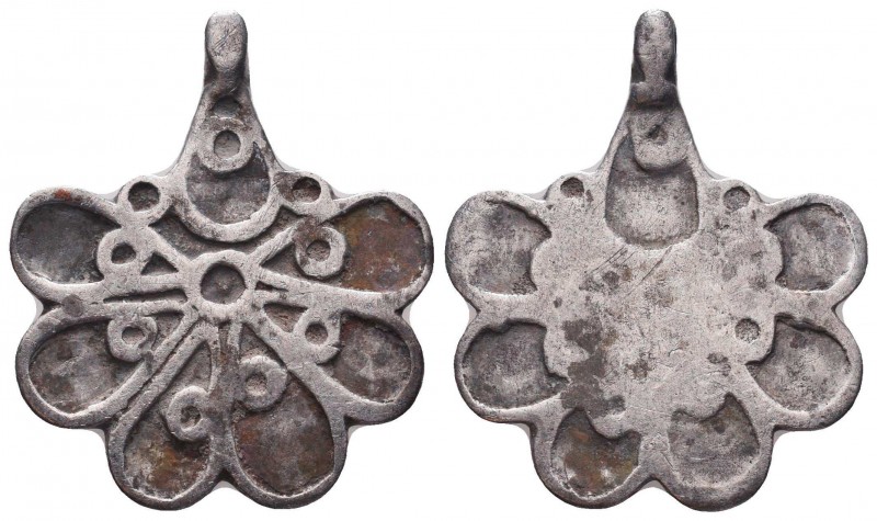 Armenian or Byzantine Silver Fligree Decorated Pendant, Circa 5th-7th Century AD...
