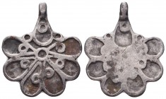 Armenian or Byzantine Silver Fligree Decorated Pendant, Circa 5th-7th Century AD.

Condition: Very Fine

Weight: 4.80 gr
Diameter: 32 mm