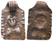 Very Early Greek Silver Amulet, Circa 5th-7th Century BC.

Condition: Very Fine

Weight: 0.90 gr
Diameter: 25 mm