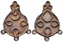Armenian or Byzantine Silver Fligree Decorated Pendant, Circa 5th-7th Century AD.

Condition: Very Fine

Weight: 3.10 gr
Diameter: 36 mm