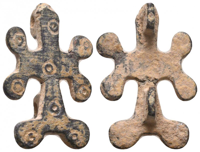Byzantine Bronze Cross Pendant, Circa 5th-7th Century AD.

Condition: Very Fine
...