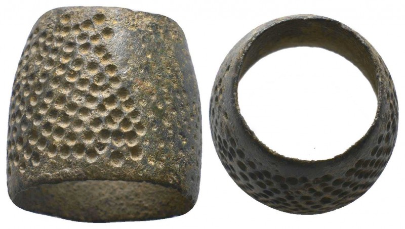 Byzantine Empire, c. 8th-12th century. Bronze timble

Condition: Very Fine

Weig...