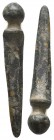 Ancient Roman Bronze Gladius / Sword Pendant - Military Amulet, 2nd - 3rd century A.D.
Small Roman bronze gladius / sword amulet. One of the most attr...