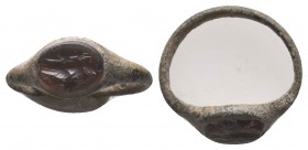 Ancient Rome, 1st-4th century AD. Lovely Ring Bezel Seal Stone inlaid, 

Condition: Very Fine

Weight: 1.30 gr
Diameter: 18 mm