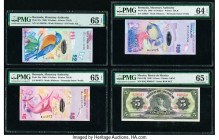 Bermuda Monetary Authority 2; 5; 10 Dollars 1.1.2009 (3) Pick 57c; 58a; 59a Three Examples PMG Choice Uncirculated 64 EPQ; Gem Uncirculated 65 EPQ (2)...