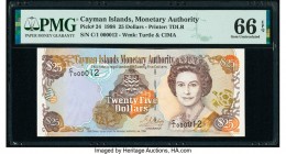 Low Serial Number 12 Cayman Islands Monetary Authority 25 Dollars 1998 Pick 24 PMG Gem Uncirculated 66 EPQ. 

HID09801242017

© 2020 Heritage Auctions...