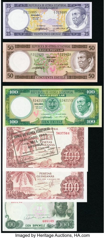 Equatorial Guinea Group Lot of 14 Examples Extremely Fine-Crisp Uncirculated. Fr...