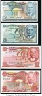 Malawi Group Lot of 4 Examples Crisp Uncirculated. Mild staining on the 1986 1 Kwacha. From the Brigadier General Donald D. McClanahan Collection of W...