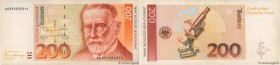 Country : GERMAN FEDERAL REPUBLIC 
Face Value : 200 Deutsche Mark 
Date : 02 janvier 1989 
Period/Province/Bank : Deutsche Bundesbank 
Catalogue refer...
