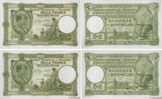 Country : BELGIUM 
Face Value : 1000 Francs - 200 Belgas Consécutifs 
Date : 08 février 1944 
Period/Province/Bank : Banque Nationale de Belgique 
Cat...