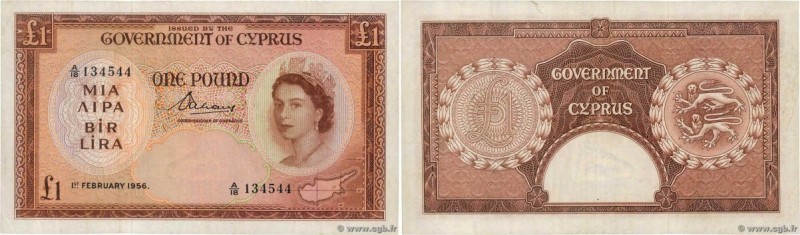 Country : CYPRUS 
Face Value : 1 Pound 
Date : 01 février 1956 
Period/Province/...