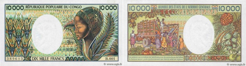 Country : CONGO 
Face Value : 10000 Francs 
Date : (1983) 
Period/Province/Bank ...