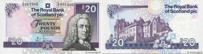 Country : SCOTLAND 
Face Value : 20 Pounds 
Date : 19 septembre 2006 
Period/Pro...