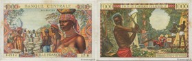 Country : EQUATORIAL AFRICAN STATES (FRENCH) 
Face Value : 1000 Francs 
Date : (1962) 
Period/Province/Bank : B.C.E.A.E. 
Department : République Cent...