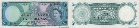 Country : FIJI 
Face Value : 5 Shillings 
Date : 01 septembre 1964 
Period/Province/Bank : Government of Fiji 
Catalogue reference : P.51d 
Alphabet -...
