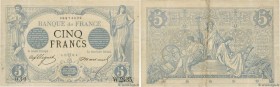 Country : FRANCE 
Face Value : 5 Francs NOIR 
Date : 25 avril 1873 
Period/Province/Bank : Banque de France, XXe siècle 
Catalogue reference : F.01.17...
