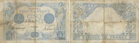 Country : FRANCE 
Face Value : 5 Francs BLEU lion inversé 
Date : 19 juillet 1916 
Period/Province/Bank : Banque de France, XXe siècle 
Catalogue refe...