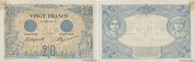 Country : FRANCE 
Face Value : 20 Francs NOIR 
Date : 04 juin 1904 
Period/Province/Bank : Banque de France, XXe siècle 
Catalogue reference : F.09.03...