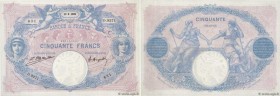 Country : FRANCE 
Face Value : 50 Francs BLEU ET ROSE 
Date : 13 septembre 1922 
Period/Province/Bank : Banque de France, XXe siècle 
Catalogue refere...