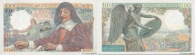 Country : FRANCE 
Face Value : 100 Francs DESCARTES 
Date : 12 octobre 1944 
Period/Province/Bank : Banque de France, XXe siècle 
Catalogue reference ...