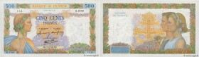 Country : FRANCE 
Face Value : 500 Francs LA PAIX 
Date : 10 septembre 1942 
Period/Province/Bank : Banque de France, XXe siècle 
Catalogue reference ...