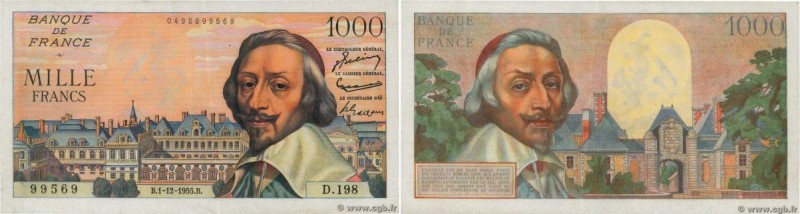 Country : FRANCE 
Face Value : 1000 Francs RICHELIEU 
Date : 01 décembre 1955 
P...